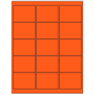 2.625" x 2"  Sheet Label