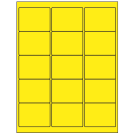 2.625" x 2"  Sheet Label