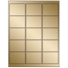 2.625" x 2"  Sheet Label