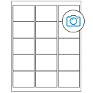 2.625" x 2"  Sheet Label