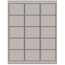 2.625" x 2"  Sheet Label