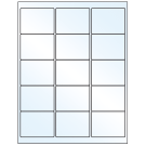 2.625" x 2"  Sheet Label