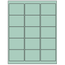 2.625" x 2"  Sheet Label