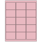 2.625" x 2"  Sheet Label