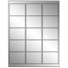 2.625" x 2"  Sheet Label