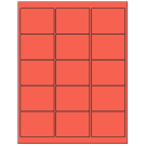 2.625" x 2"  Sheet Label