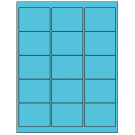 2.625" x 2"  Sheet Label