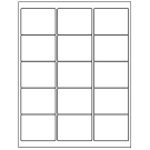 2.625" x 2"  Sheet Label