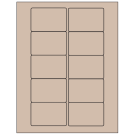 3" x 2"  Sheet Label