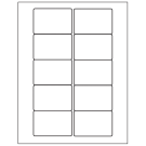 3" x 2"  Sheet Label