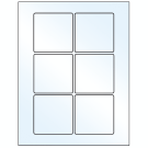 3" x 3"  Sheet Label