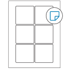 3" x 3"  Sheet Label