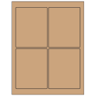 3.75" x 4.75"  Sheet Label