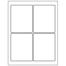 3.75" x 4.75"  Sheet Label