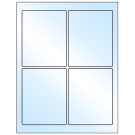 3.75" x 4.75"  Sheet Label