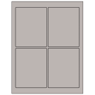 3.75" x 4.75"  Sheet Label