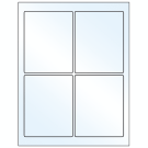 3.75" x 4.75"  Sheet Label