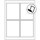 3.75" x 4.75"  Sheet Label