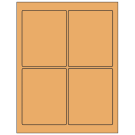 3.75" x 4.75"  Sheet Label