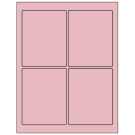 3.75" x 4.75"  Sheet Label