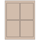 3.75" x 4.75"  Sheet Label