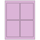 3.75" x 4.75"  Sheet Label