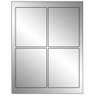 3.75" x 4.75"  Sheet Label