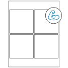 4" x 4"  Sheet Label