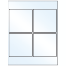 4" x 4"  Sheet Label