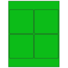 4" x 4"  Sheet Label