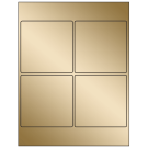 4" x 4"  Sheet Label