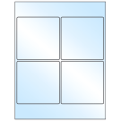 4" x 4"  Sheet Label