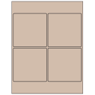 4" x 4"  Sheet Label
