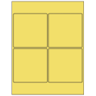 4" x 4"  Sheet Label