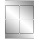 4" x 4"  Sheet Label