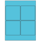 4" x 4"  Sheet Label