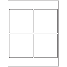 4" x 4"  Sheet Label