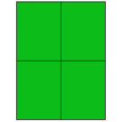 4.25" x 5.5"  Sheet Label