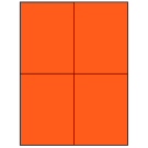 4.25" x 5.5"  Sheet Label