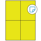 4.25" x 5.5"  Sheet Label