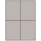 4.25" x 5.5"  Sheet Label