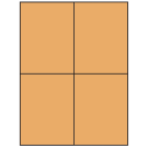 4.25" x 5.5"  Sheet Label