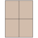 4.25" x 5.5"  Sheet Label