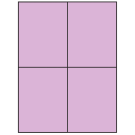 4.25" x 5.5"  Sheet Label