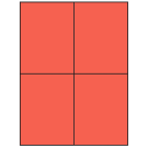 4.25" x 5.5"  Sheet Label