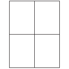 4.25" x 5.5"  Sheet Label