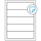 7.5" x 2"  Sheet Label