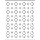 0.5" x 0.5"  Sheet Label