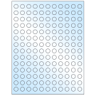 0.5" x 0.5"  Sheet Label