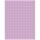 0.5" x 0.5"  Sheet Label